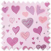 Sweetheart, Pink - Motorised Roman Blind